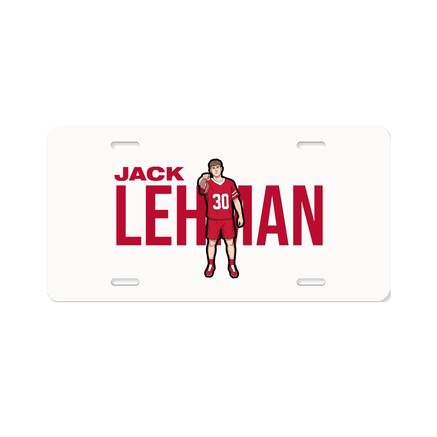 License Plate — Player Name in Classic