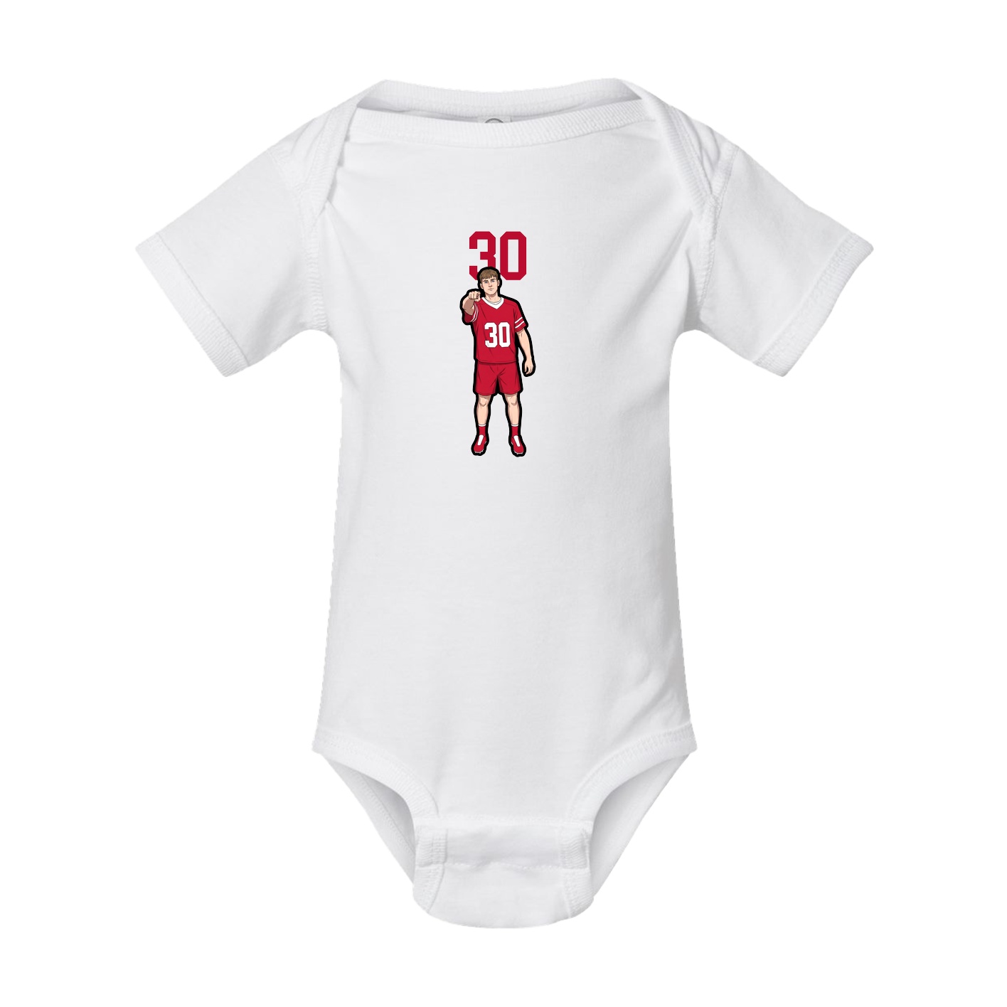 Baby Onesie — Number Top in White