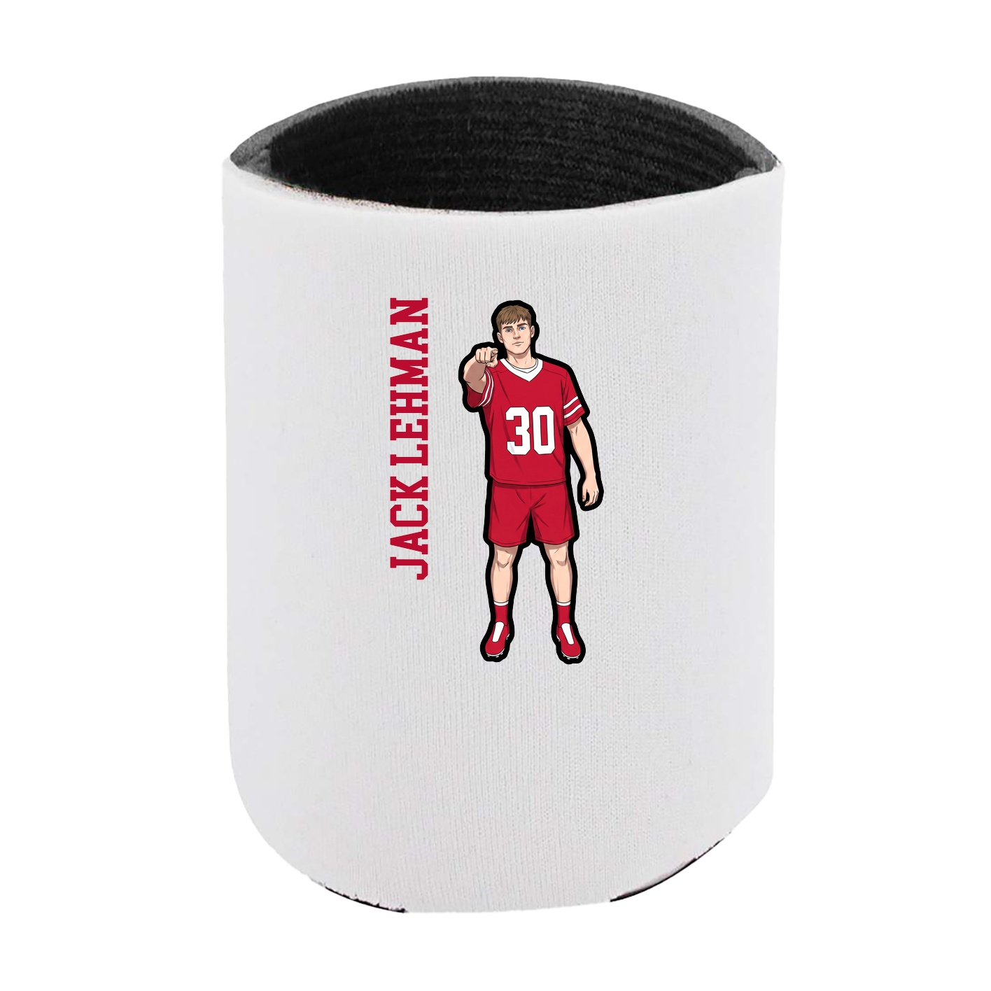 Can Holder — Name Vertical in White