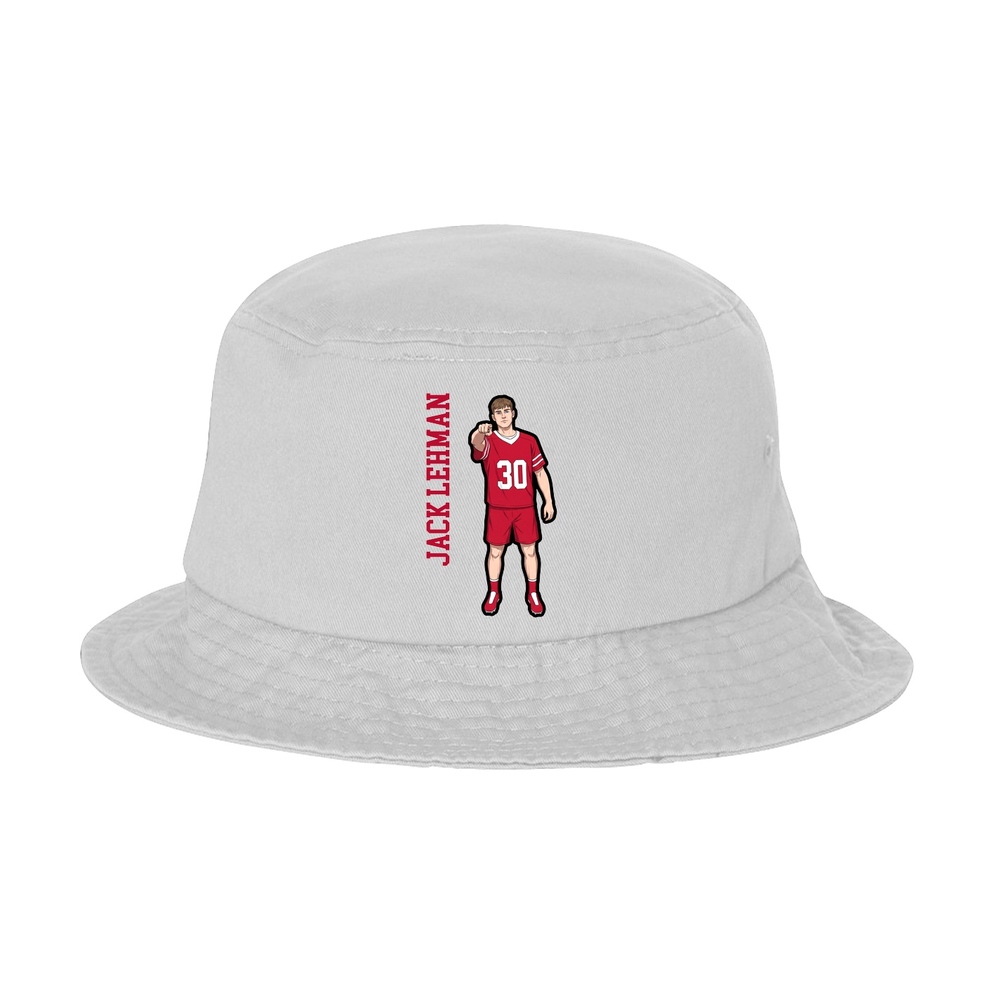 Bucket Cap — Name Vertical in White