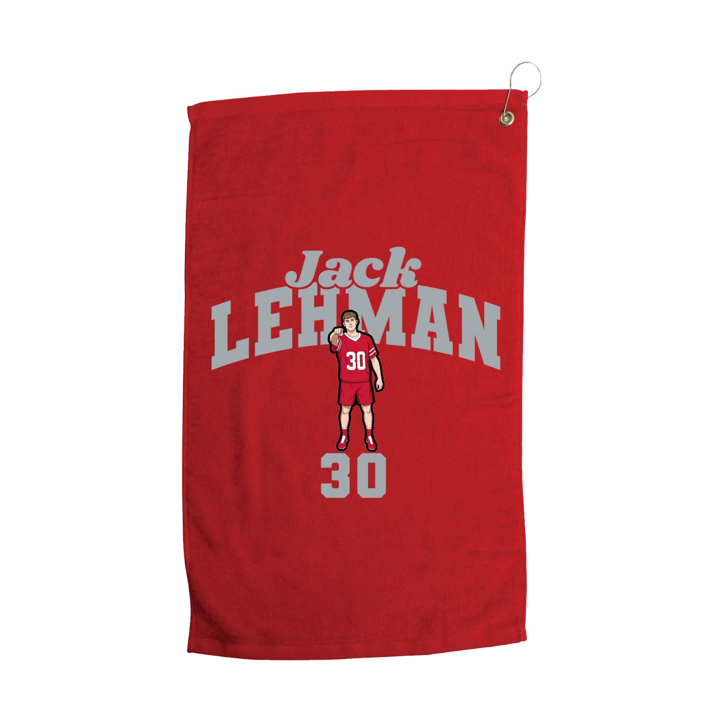 Golf Towel — Signature Arch in Red