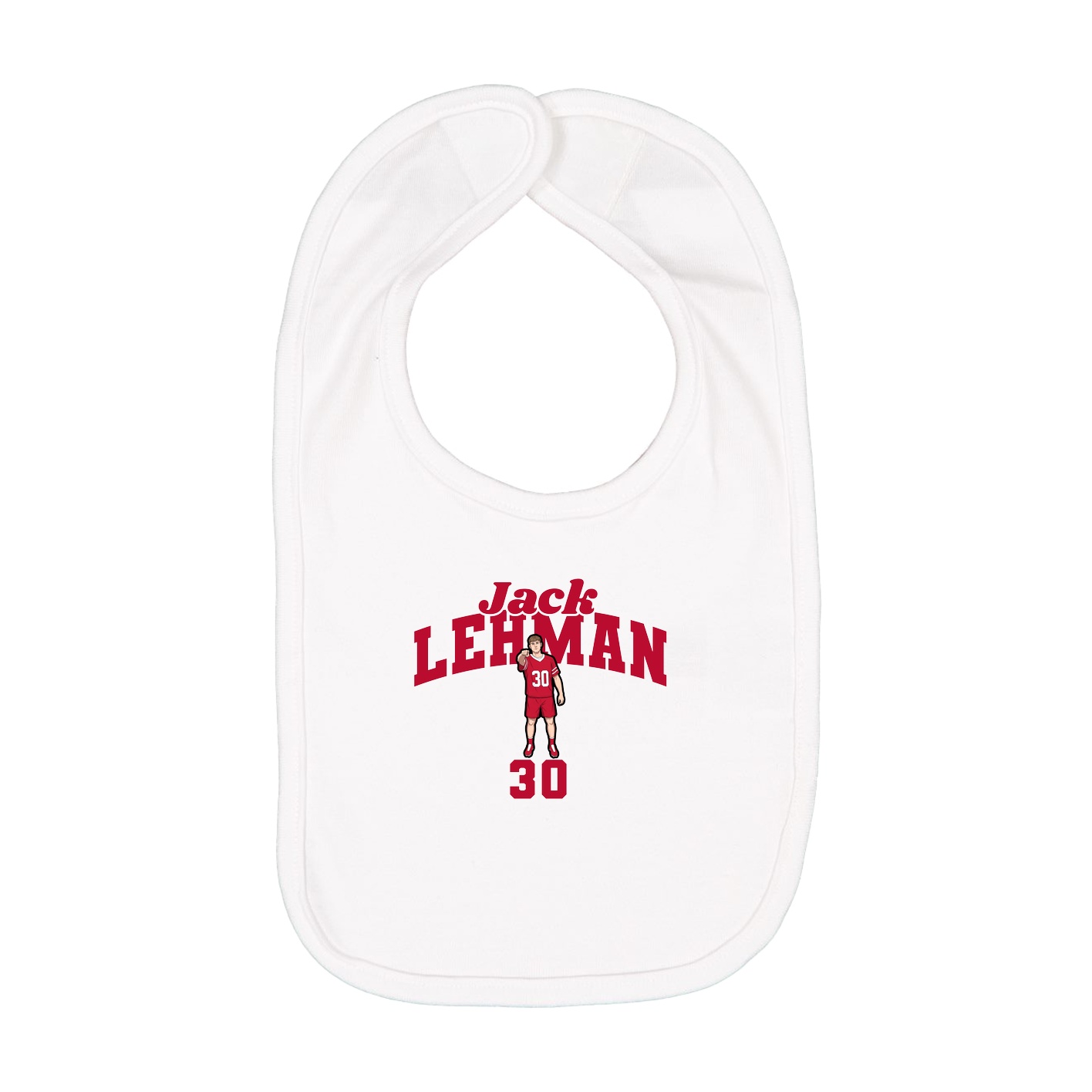 Infant Bib — Signature Arch in White