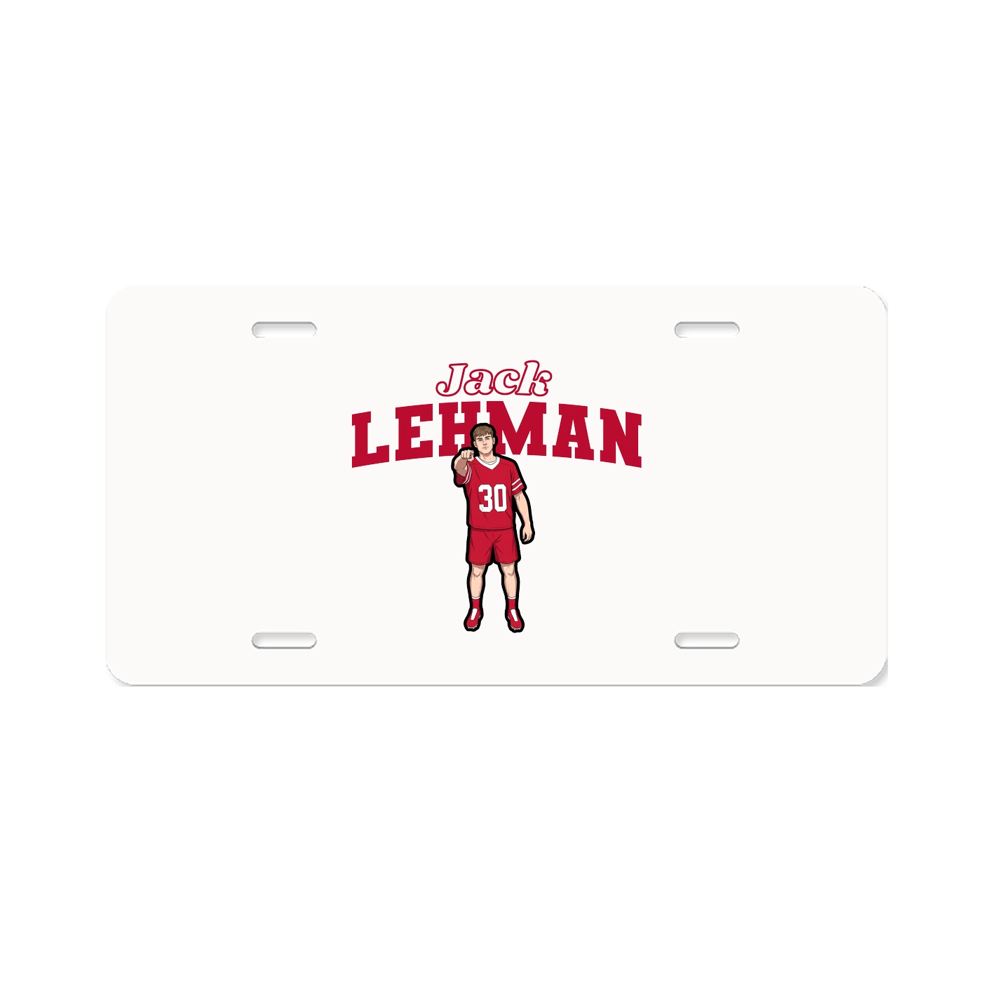 License Plate — Name Arch in Classic