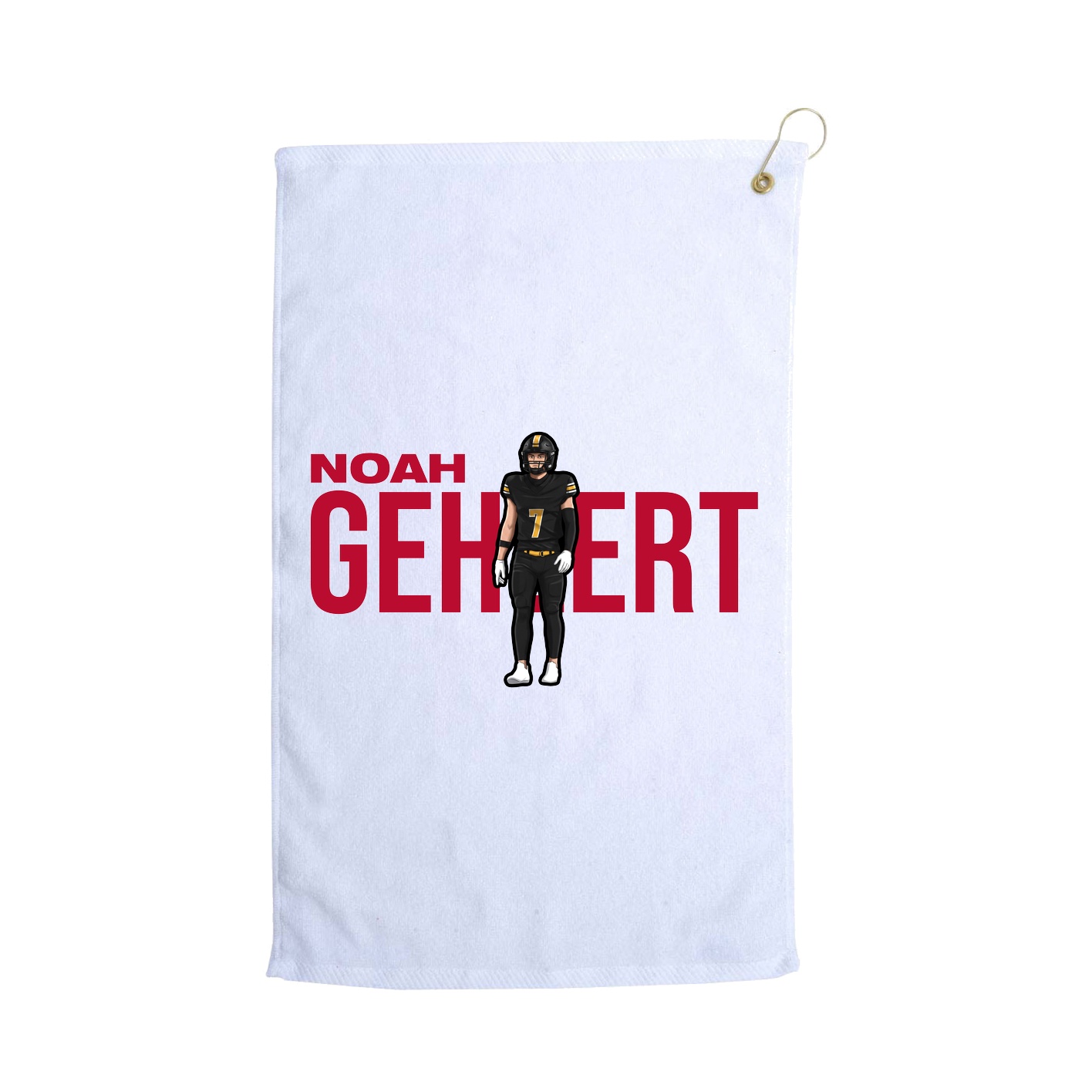 Golf Towel — Player Name in White