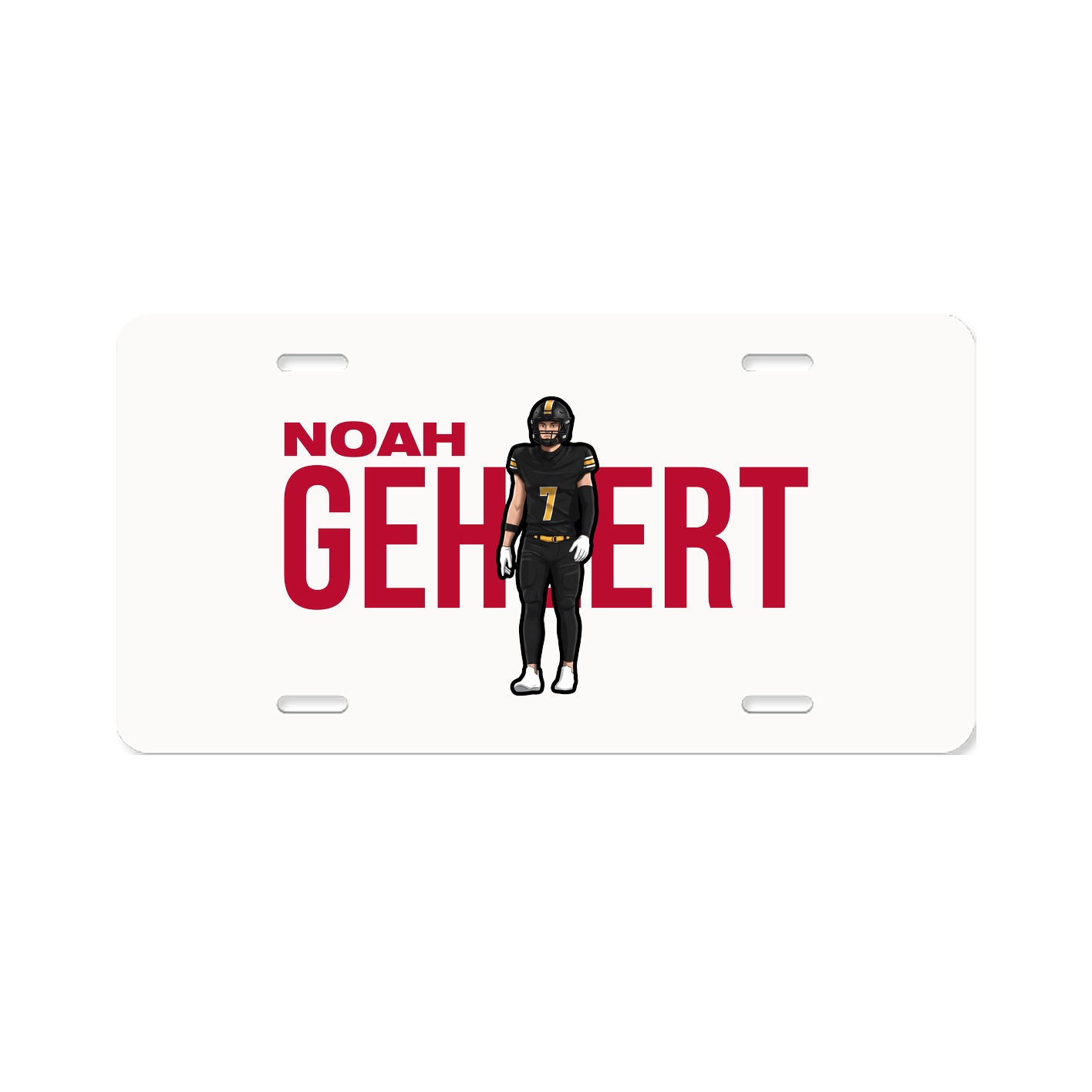License Plate — Player Name in Classic
