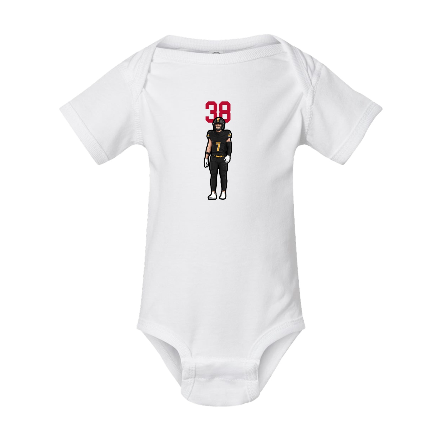 Baby Onesie — Number Top in White