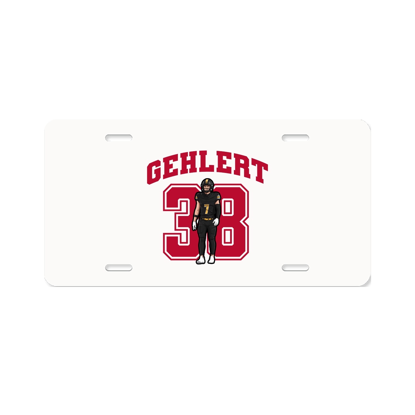 License Plate — Number in Classic