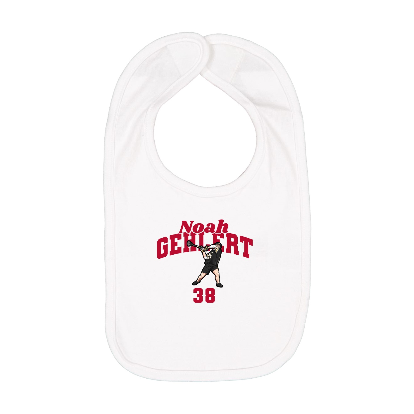Infant Bib — Signature Arch in White