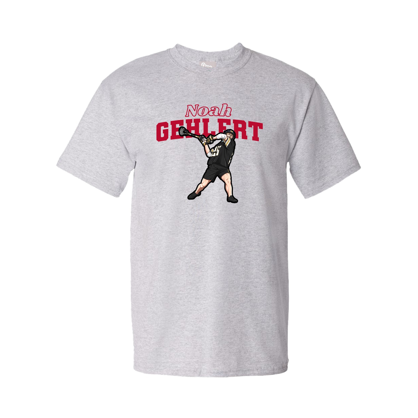 Youth Tee — Name Arch in Grey
