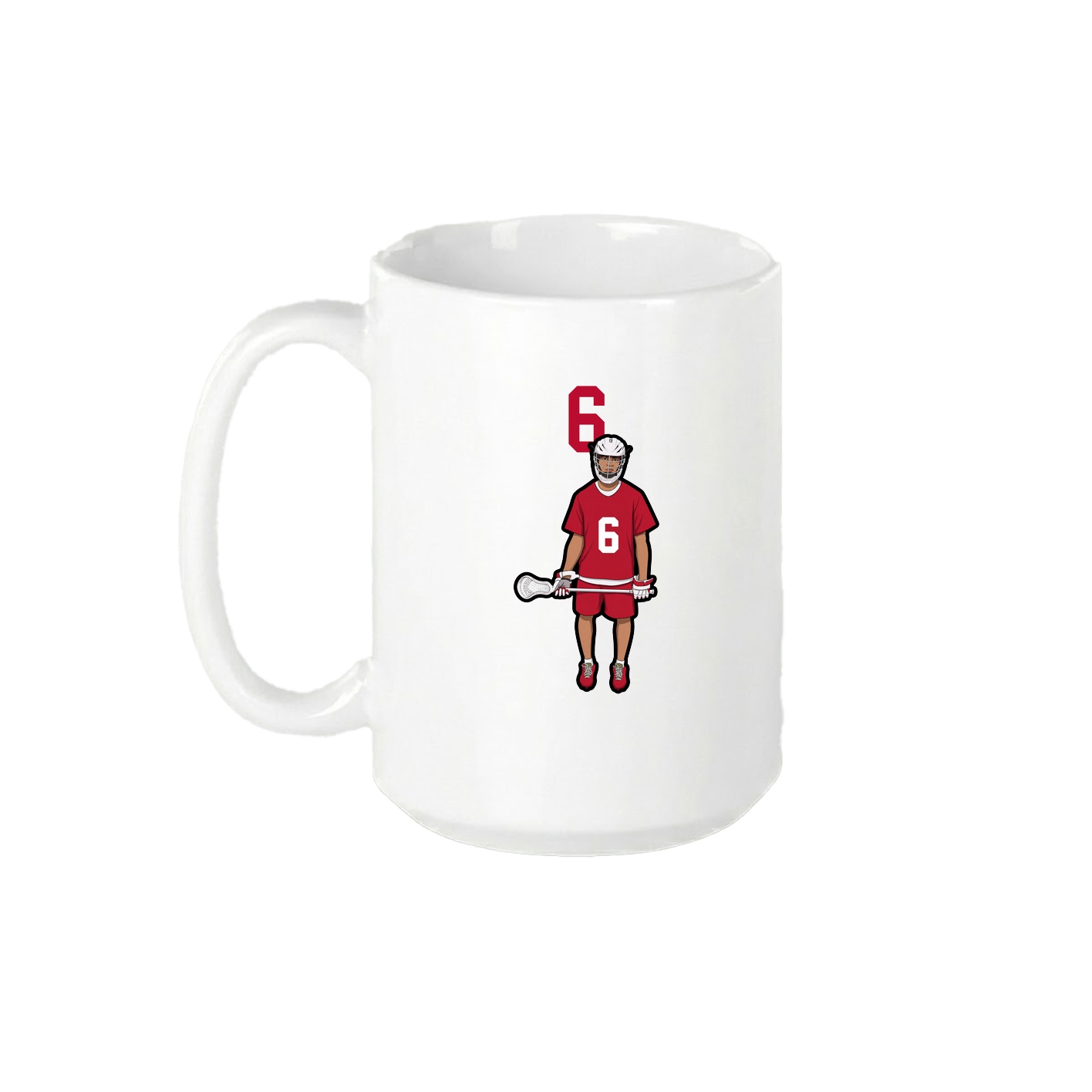 15oz Coffee Mug — Number Top in White