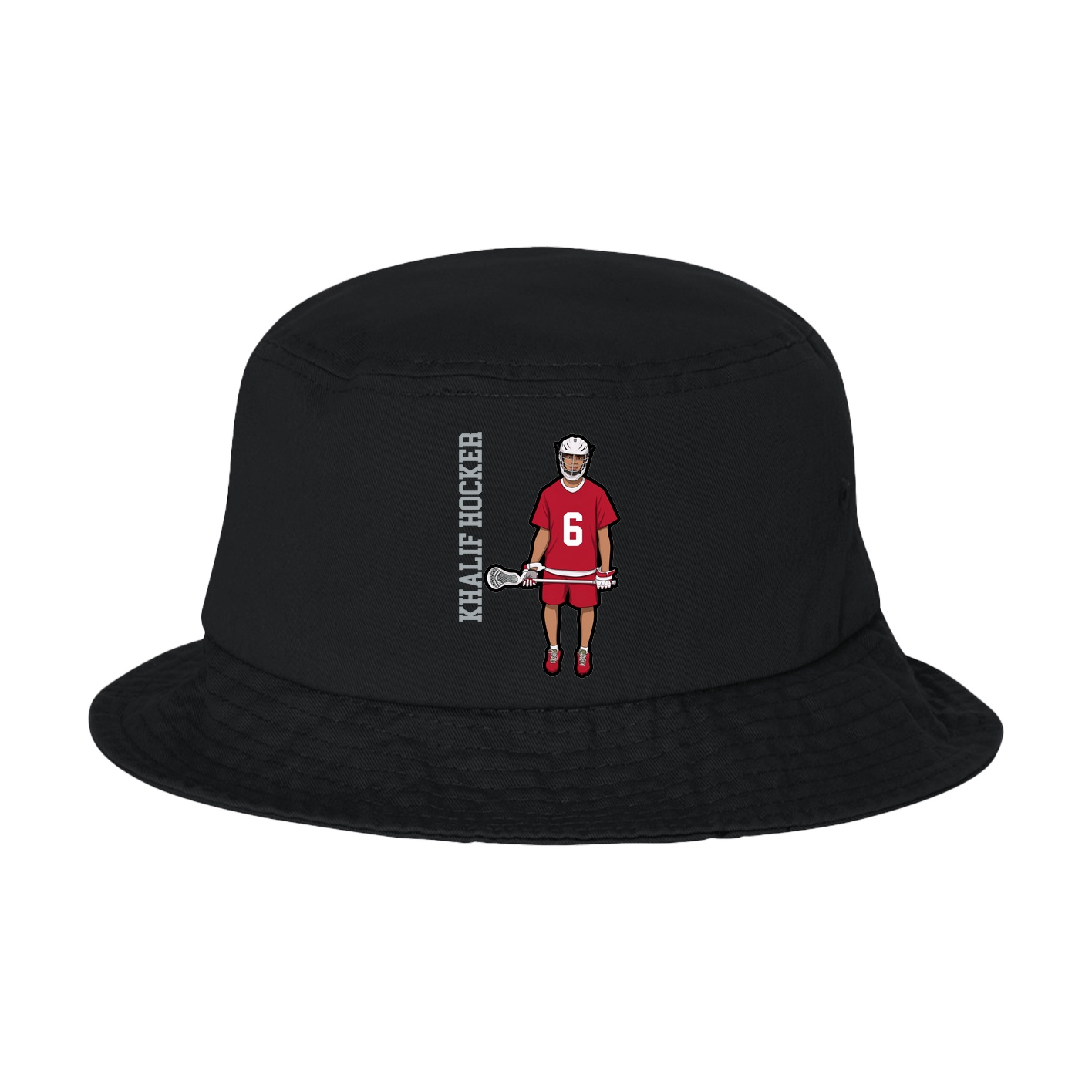 Bucket Cap — Name Vertical in Black