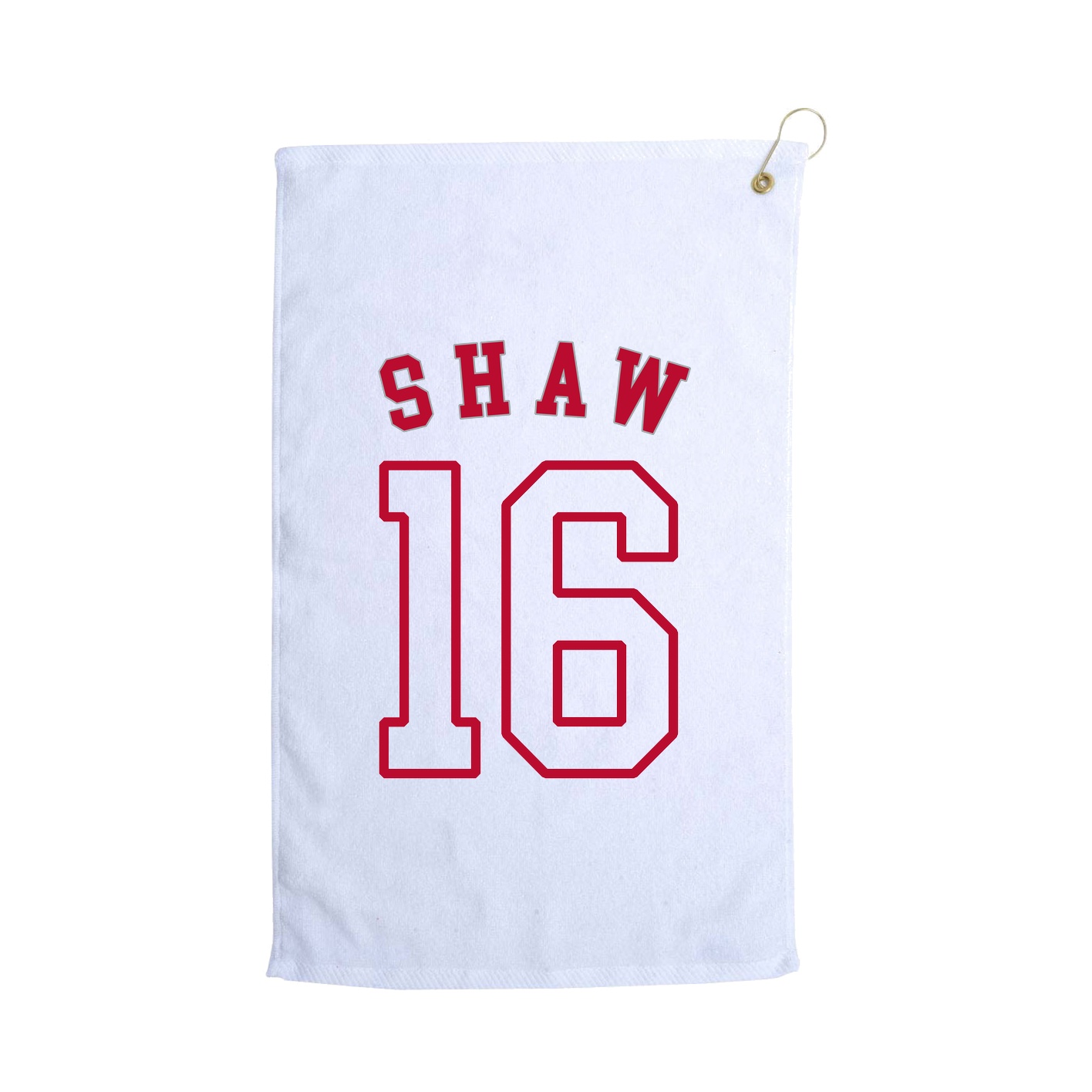Golf Towel — Shirsey Arch in White