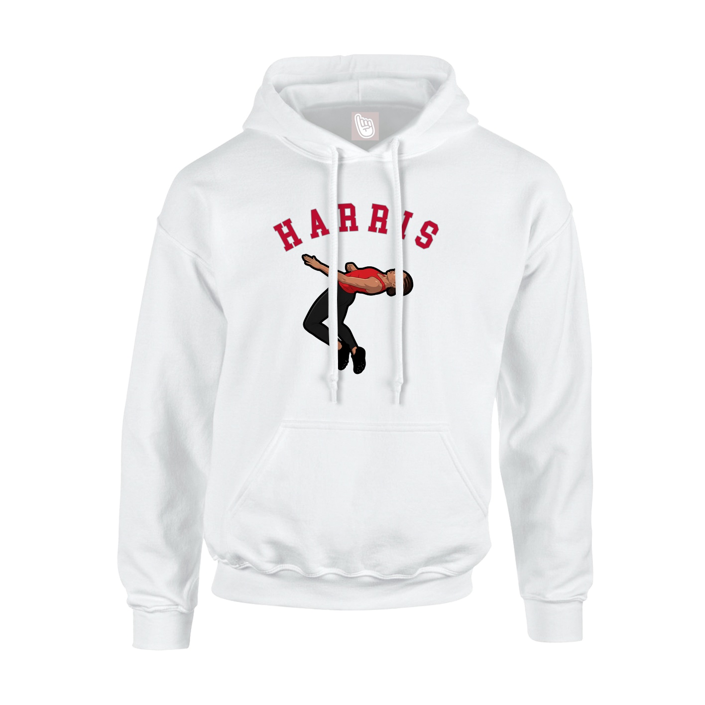 Youth Hoodie — Shirsey Arch in White