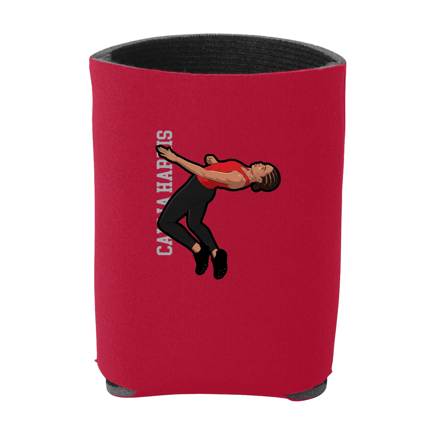 Can Holder — Name Vertical in Red