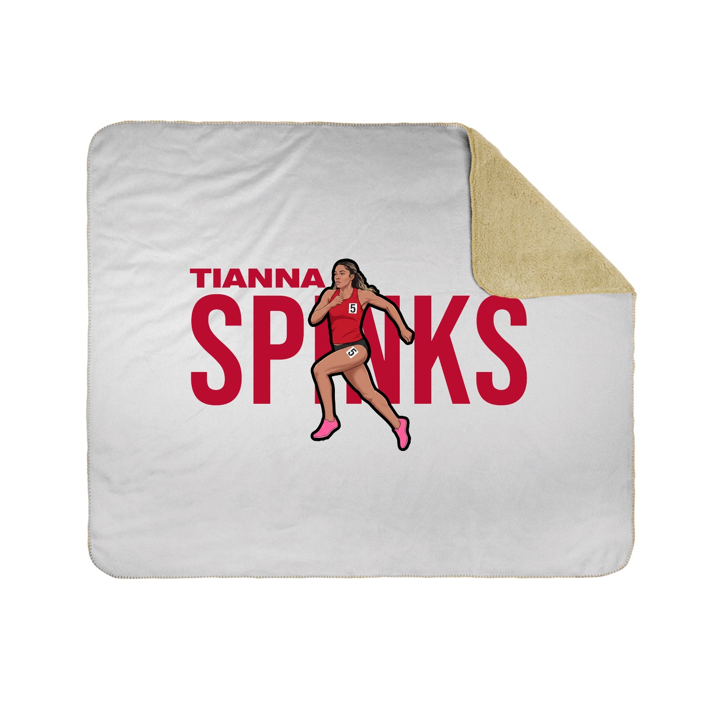 Throw Blanket — Player Name in White