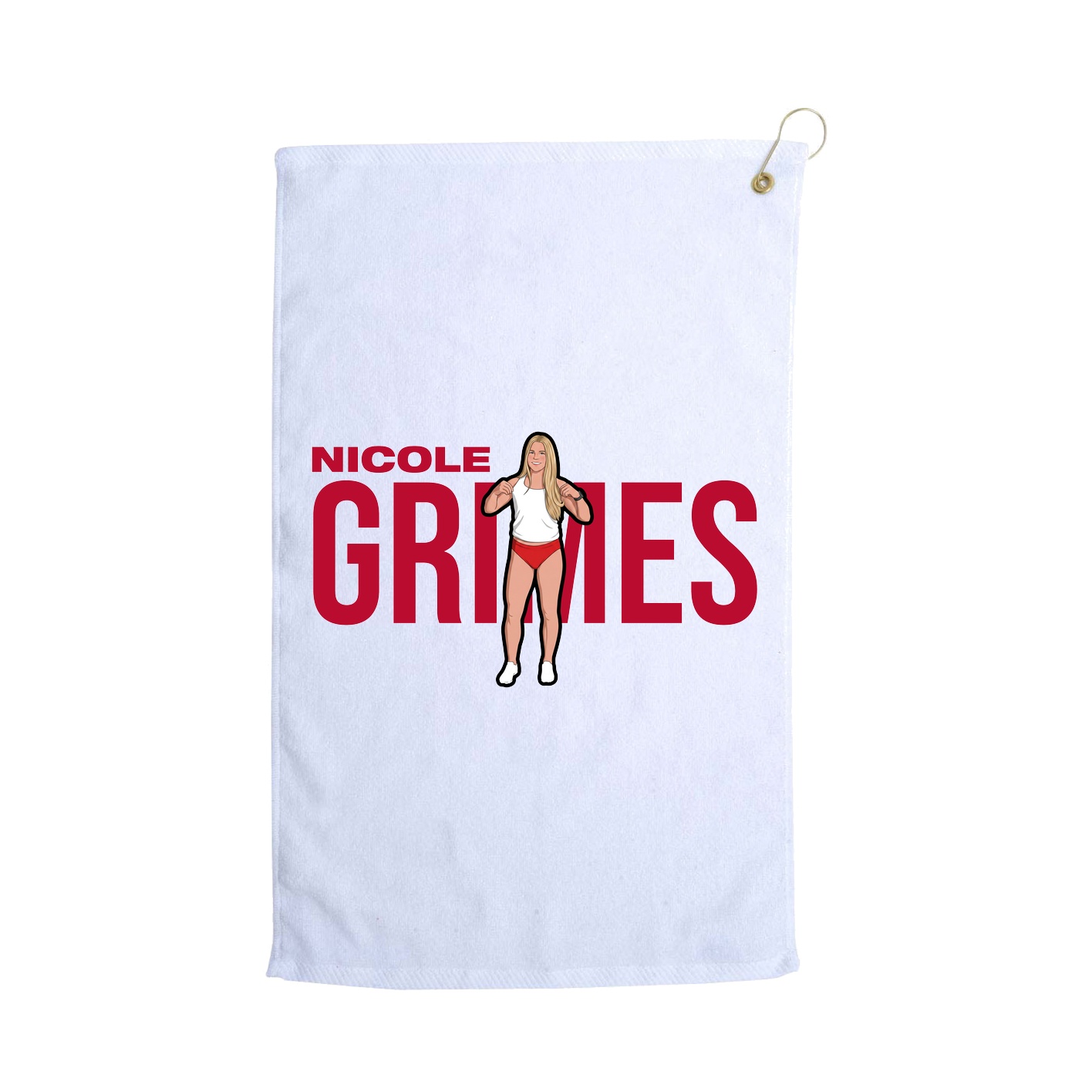 Golf Towel — Player Name in White