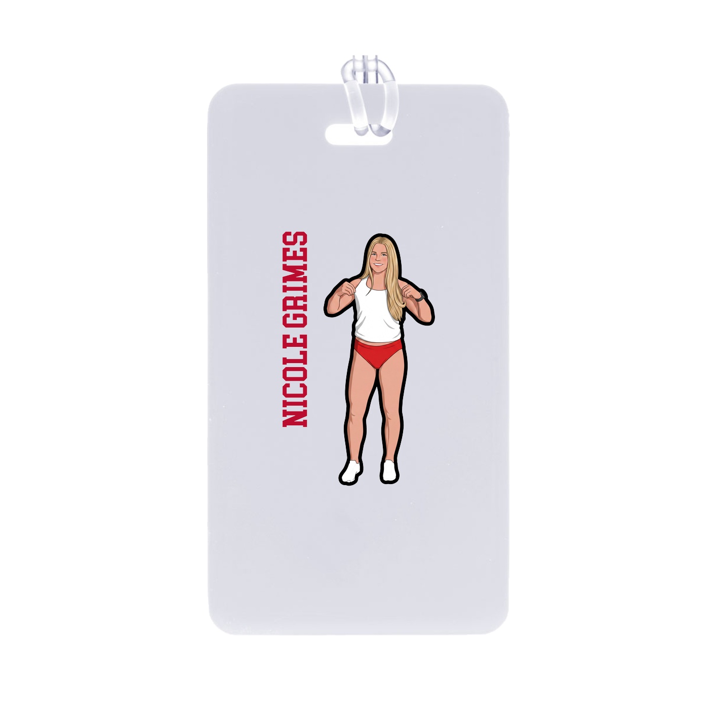 Bag Tag — Name Vertical in Classic