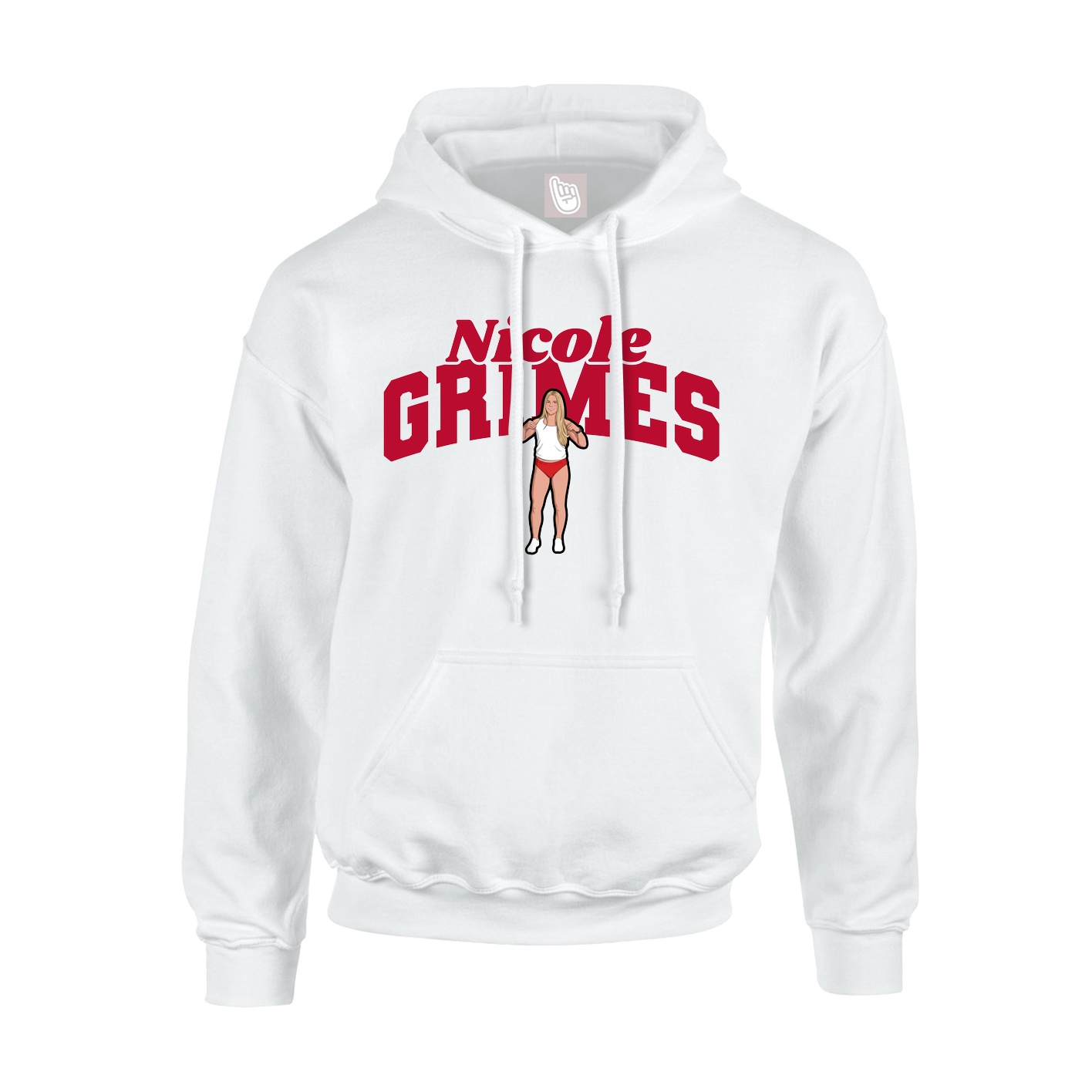 Hoodie — Signature Arch in White
