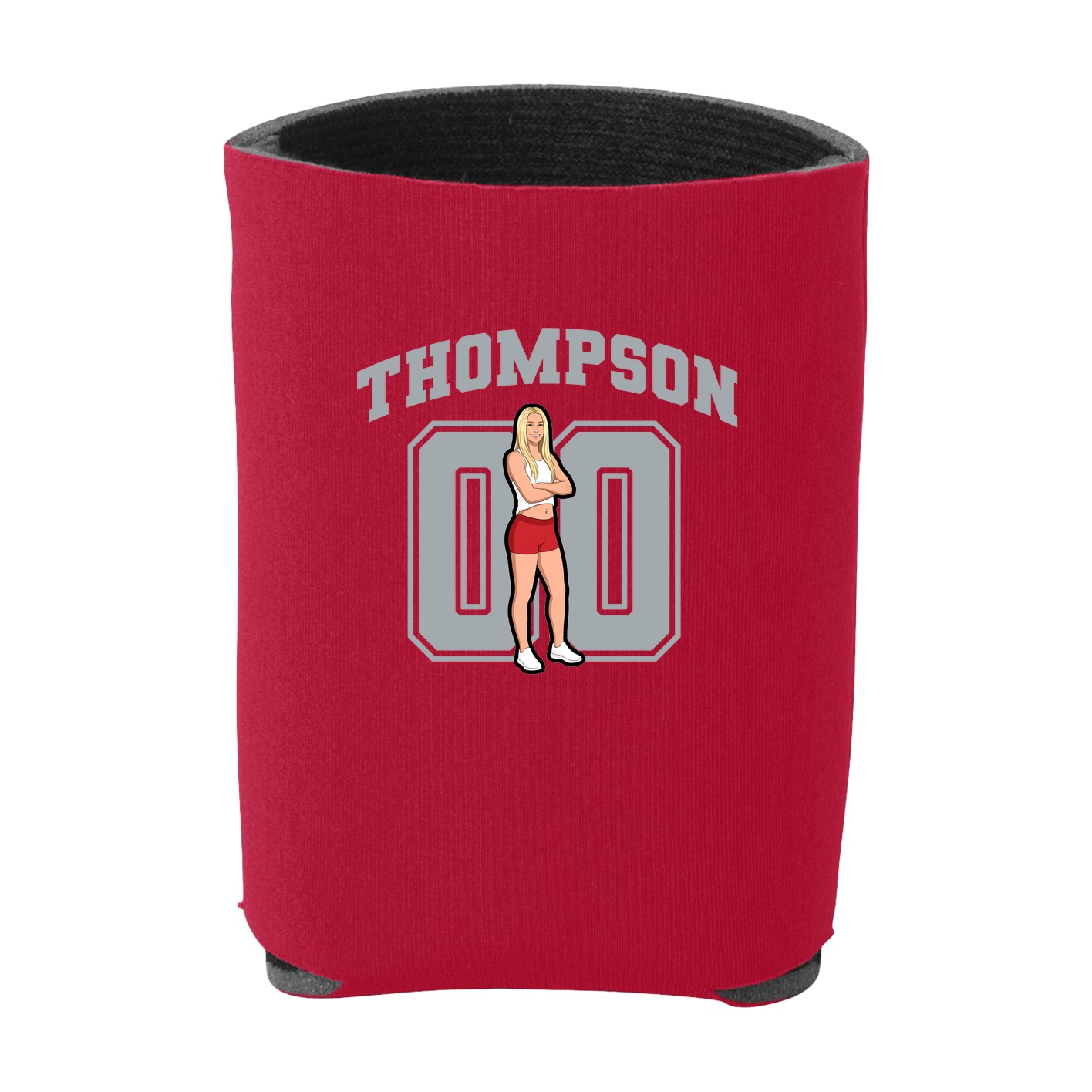 Can Holder — Number in Red