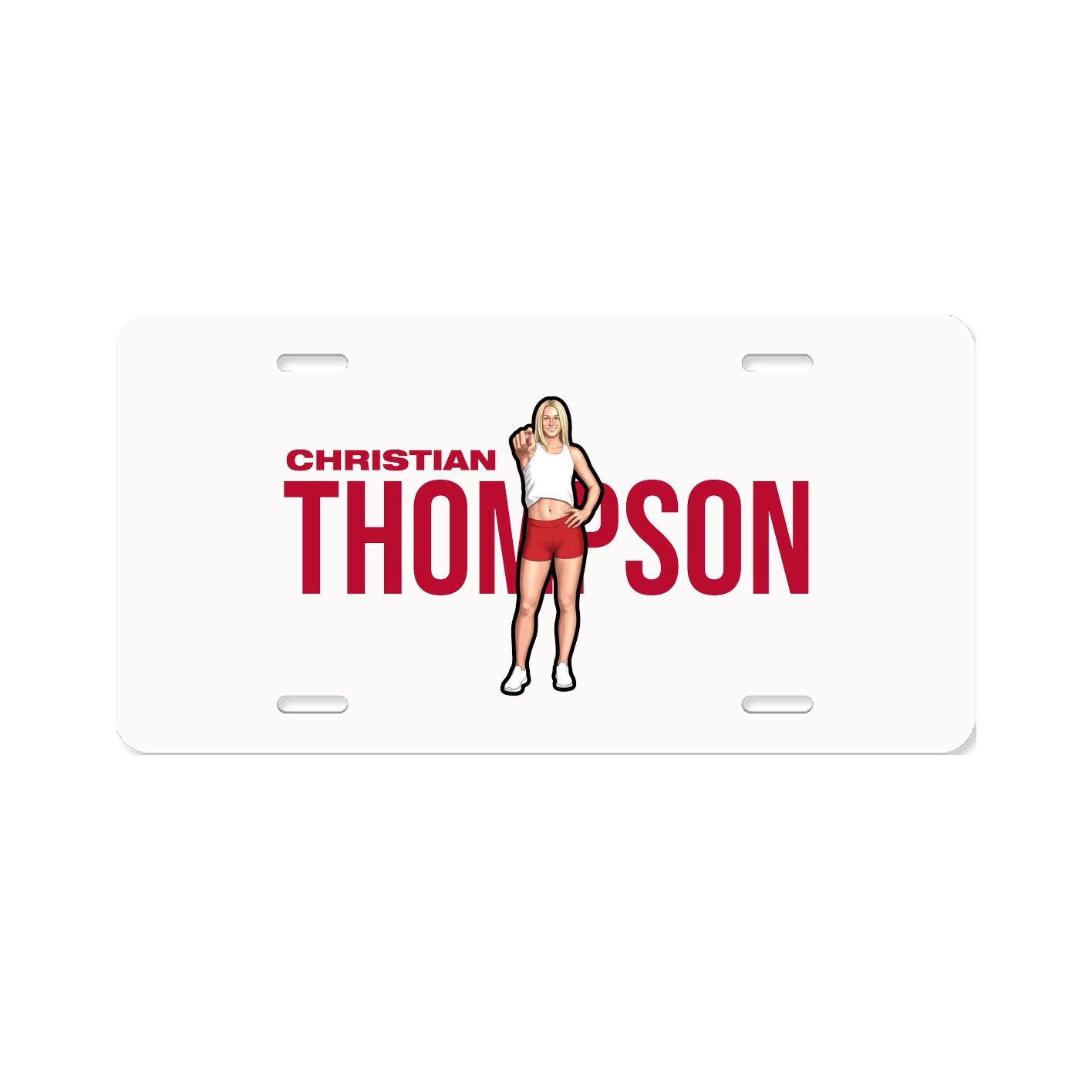 License Plate — Player Name in Classic