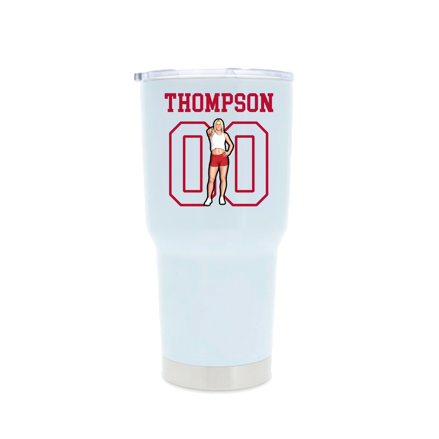 30oz Stainless Steel Tumbler — Shirsey in White