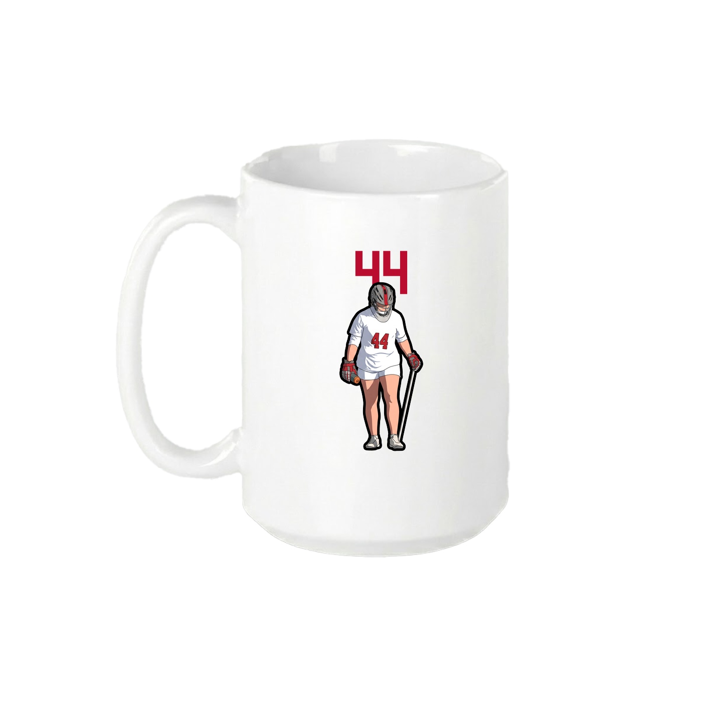 15oz Coffee Mug — Number Top in White