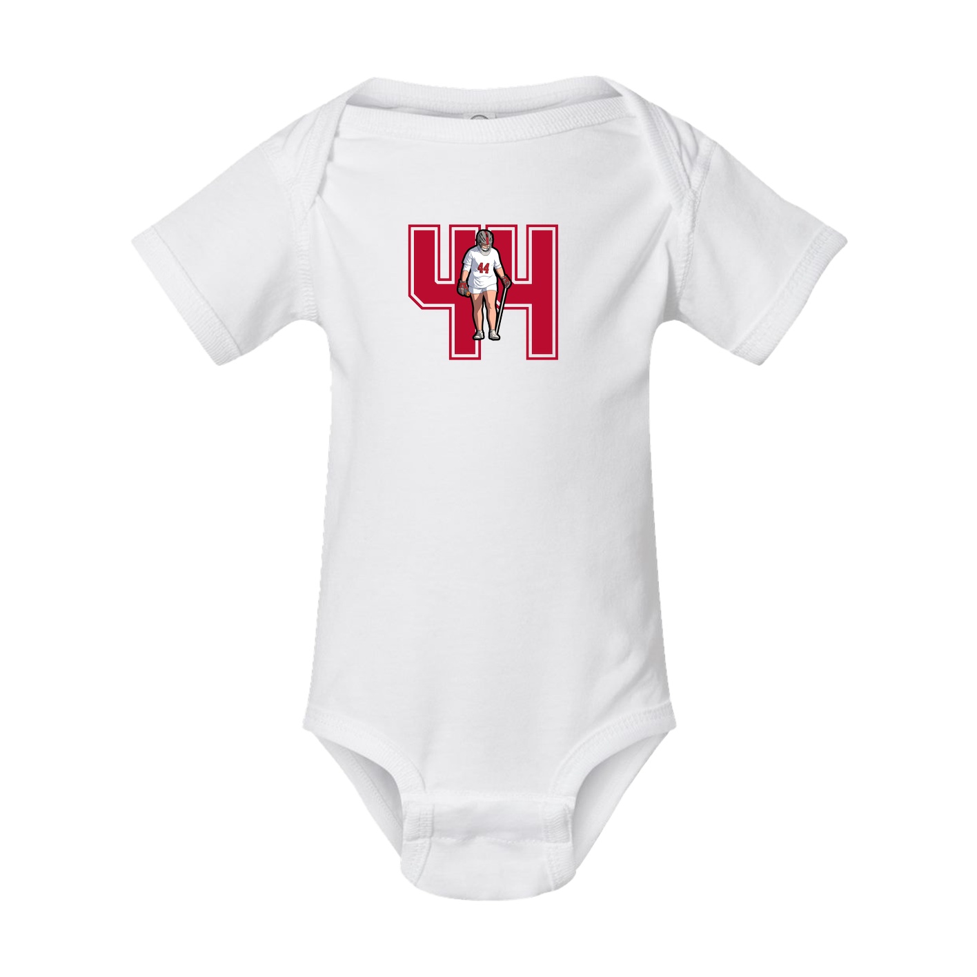 Baby Onesie — Number in White