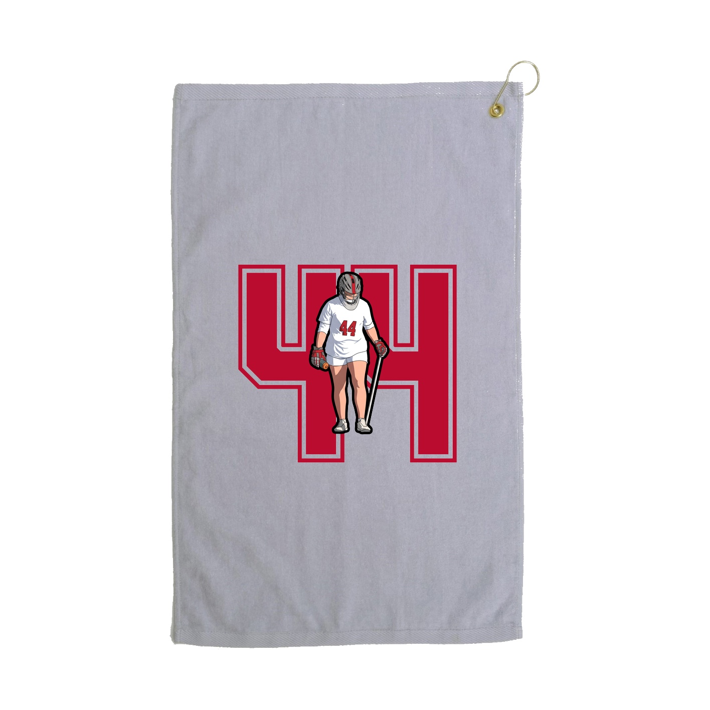 Golf Towel — Number in Grey