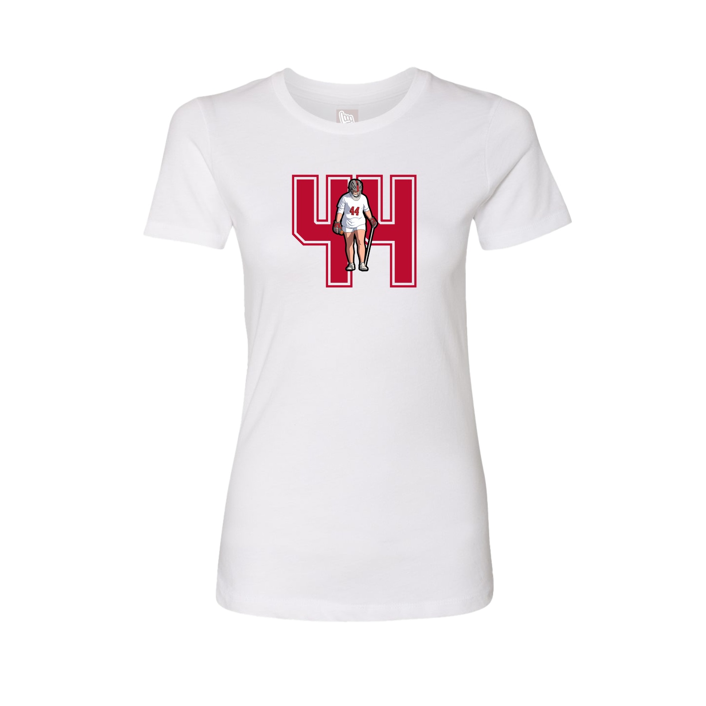 Womens Tee — Number in White