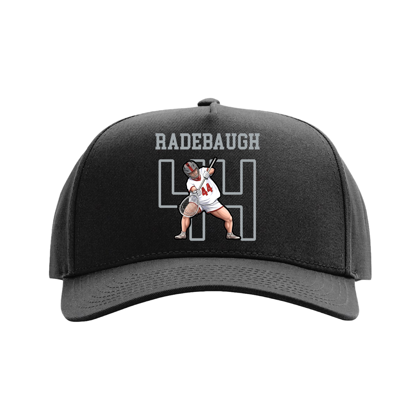 Full Fabric Five-Panel Champ Cap — Shirsey in Black