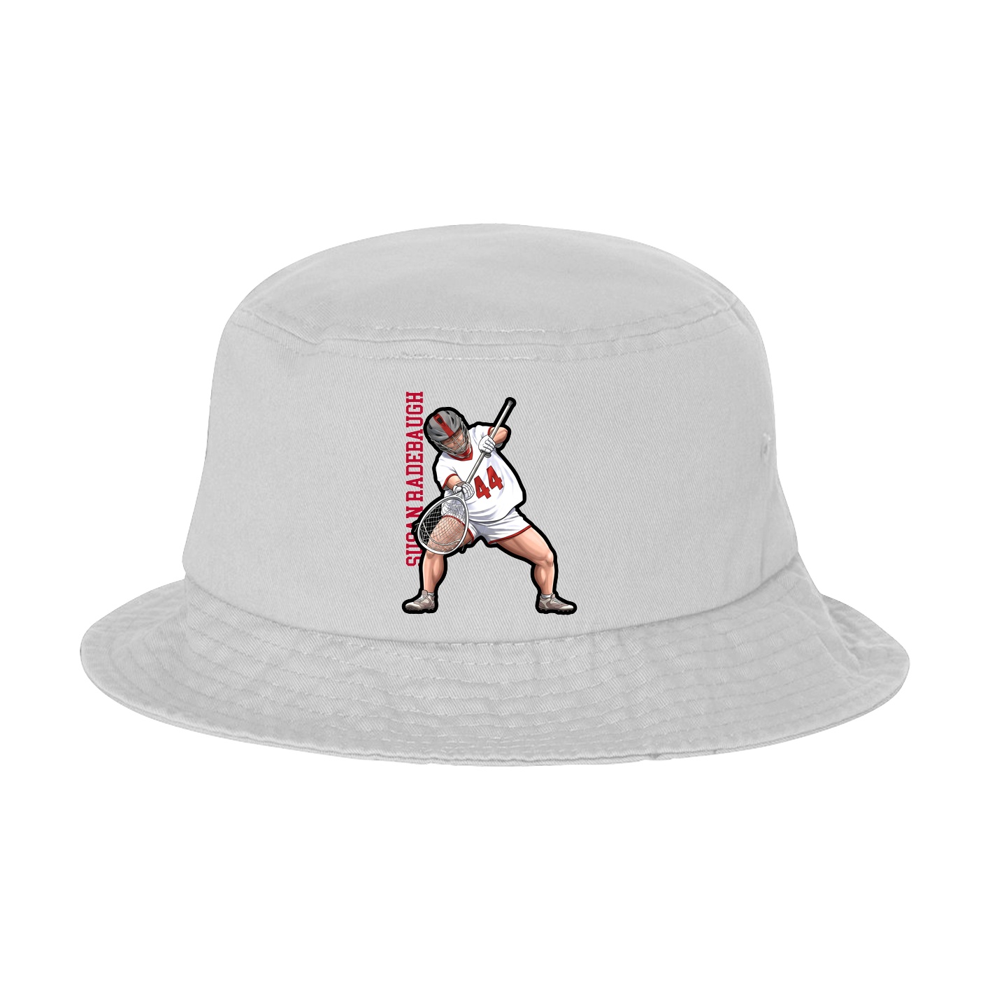 Bucket Cap — Name Vertical in White