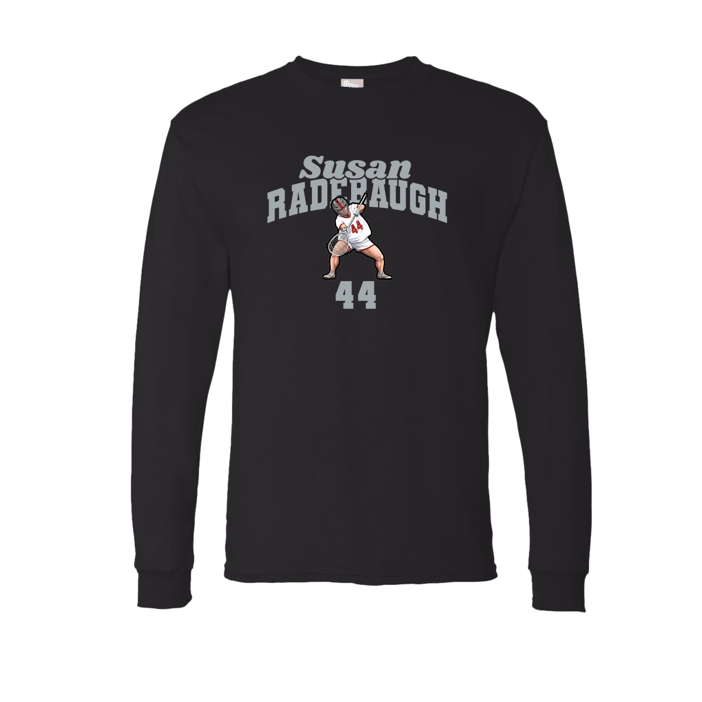 Long Sleeve Tee — Signature Arch in Black