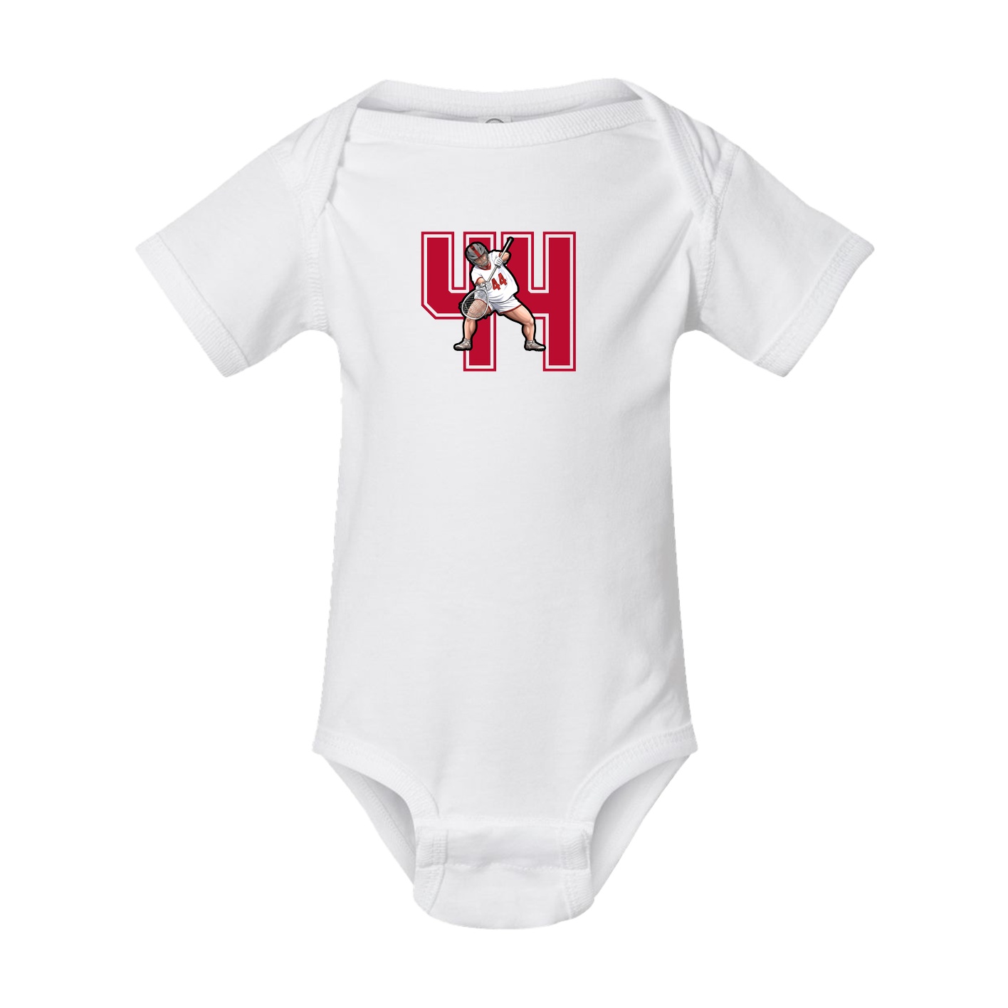 Baby Onesie — Number in White