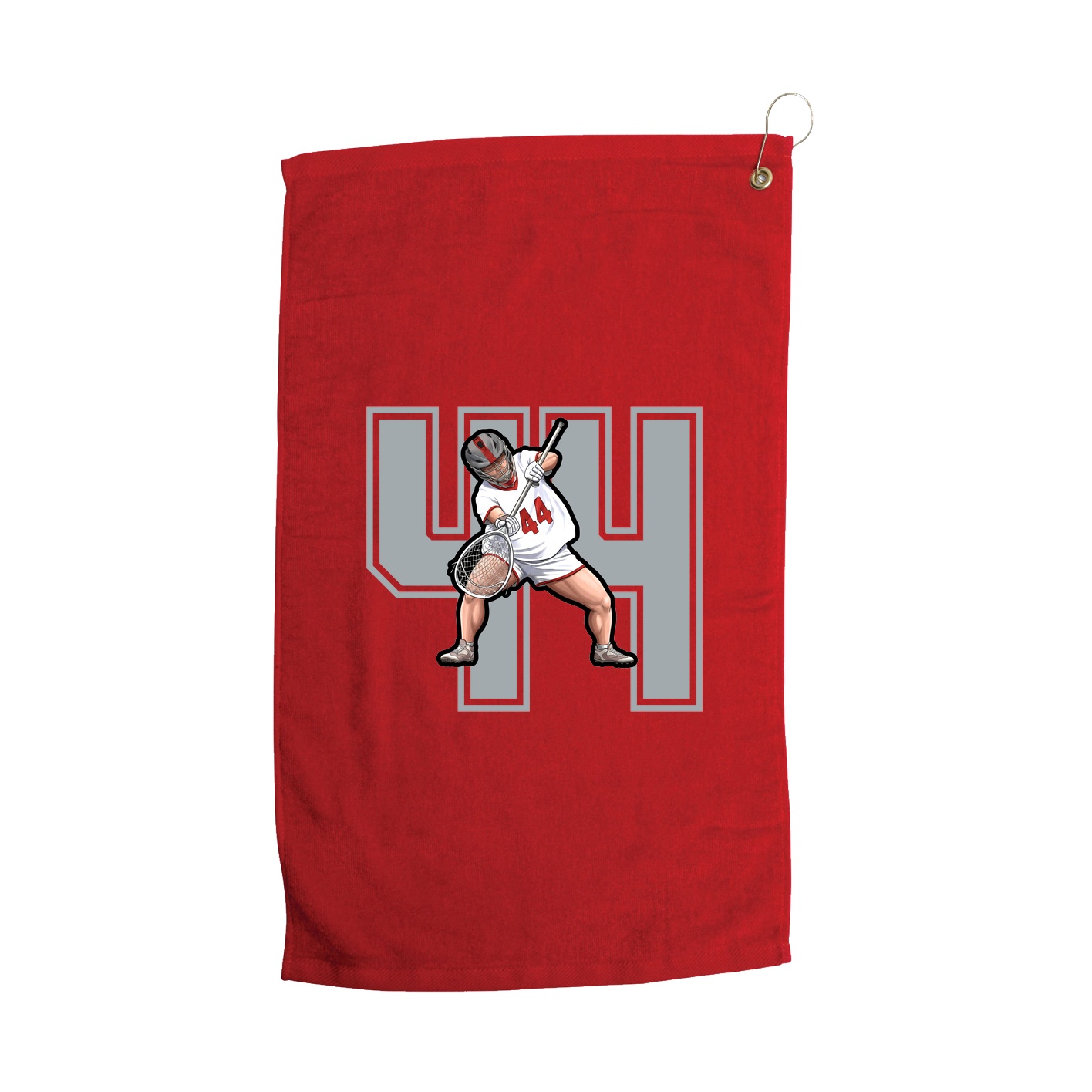 Golf Towel — Number in Red
