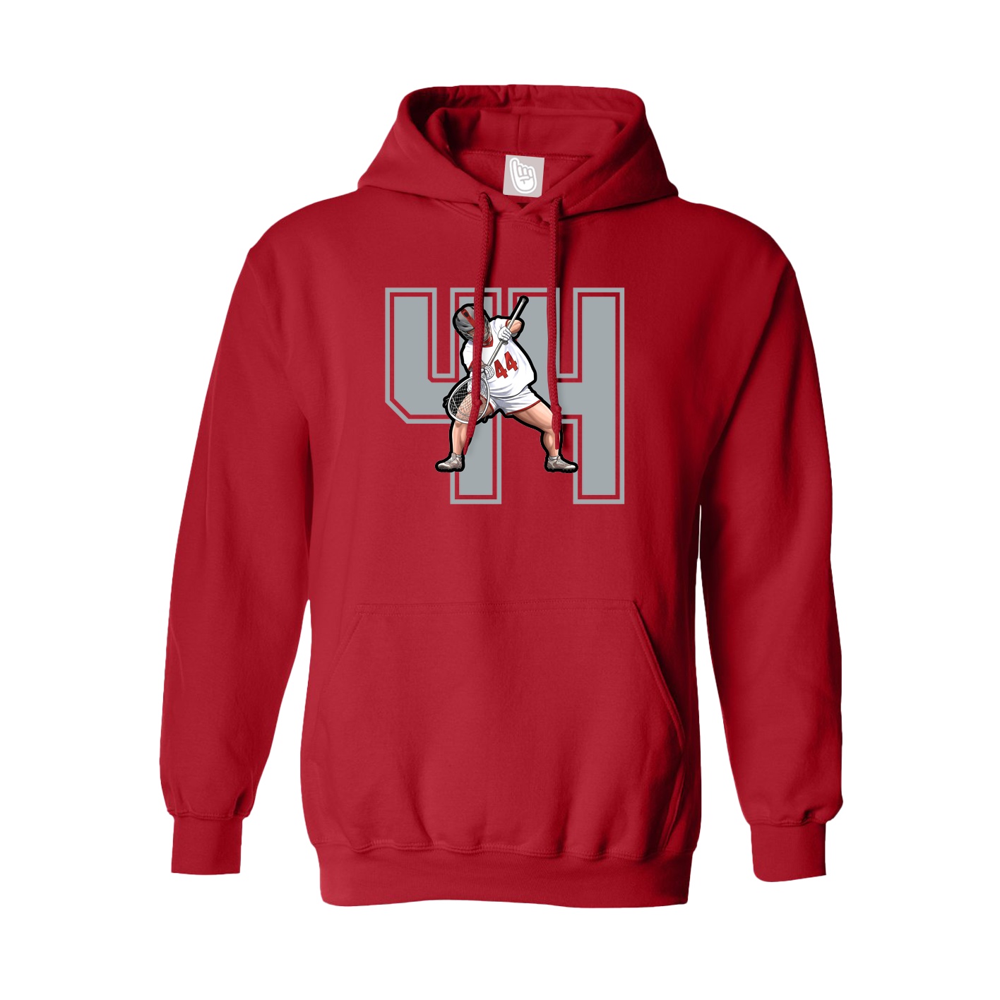 Hoodie — Number in Red