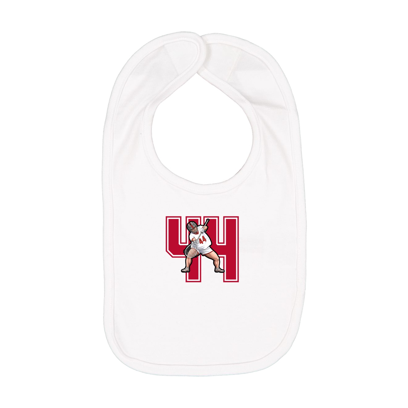 Infant Bib — Number in White