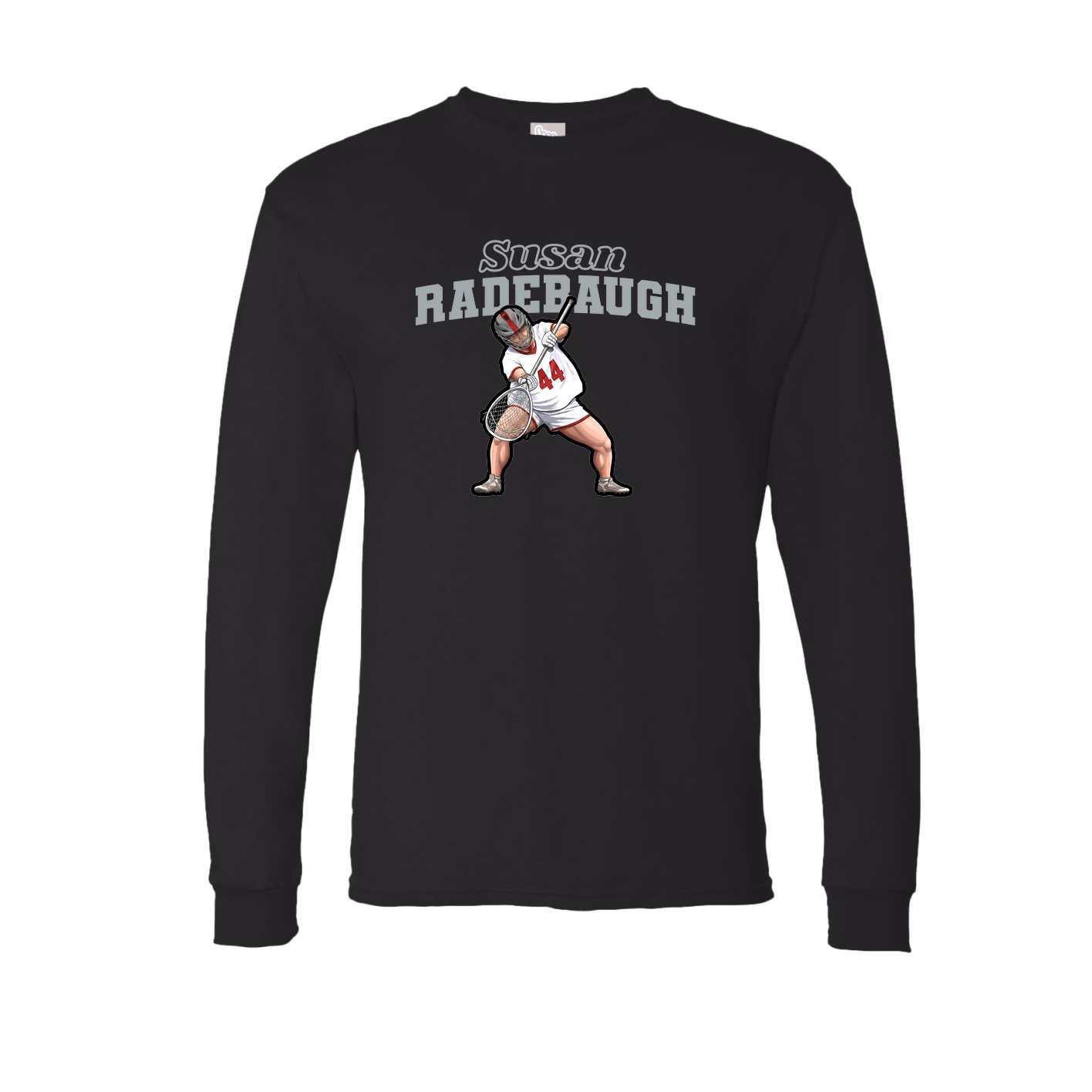 Long Sleeve Tee — Name Arch in Black