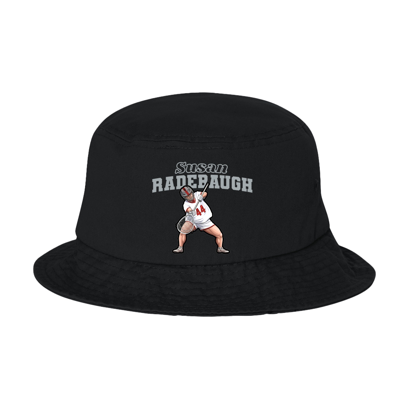 Bucket Cap — Name Arch in Black
