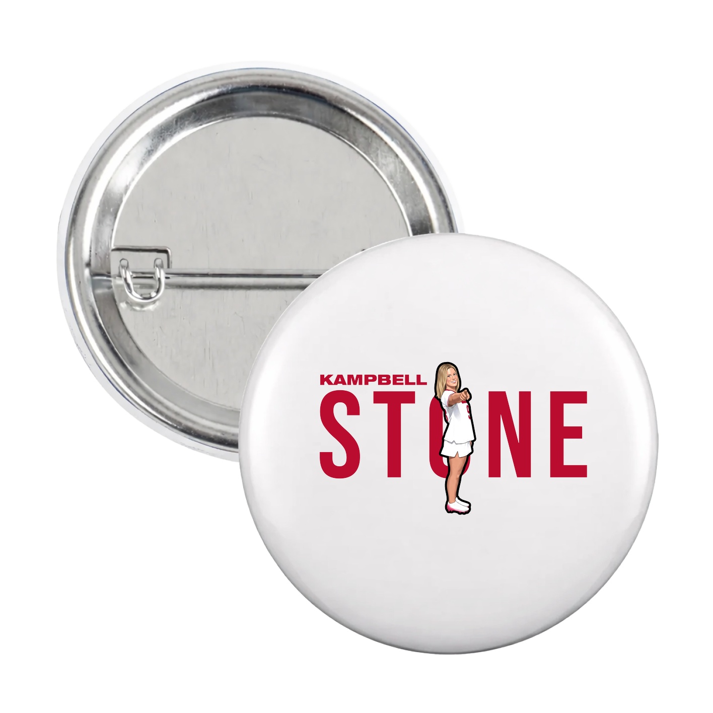 Game Day Button — Player Name in White