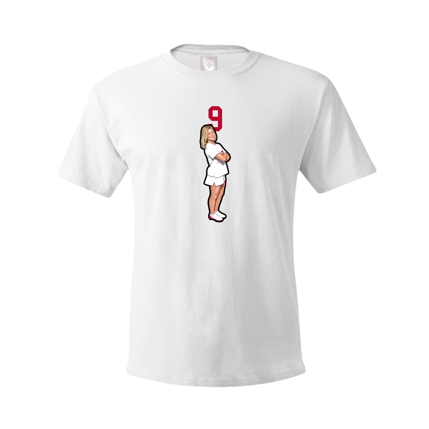 Tee — Number Top in White