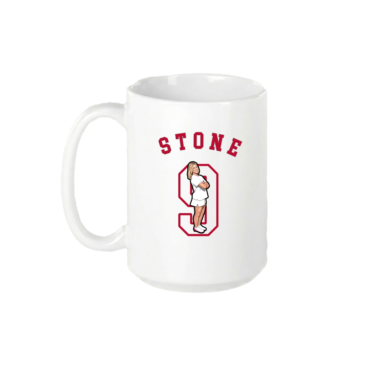 15oz Coffee Mug — Shirsey Arch in White