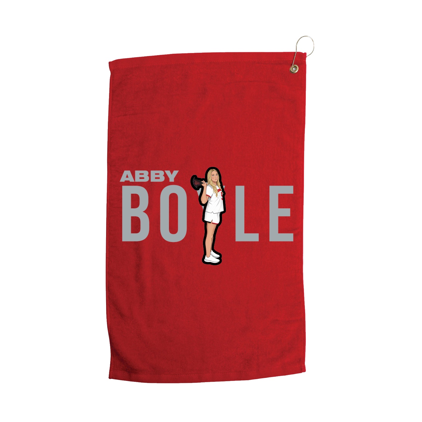 Golf Towel — Player Name in Red