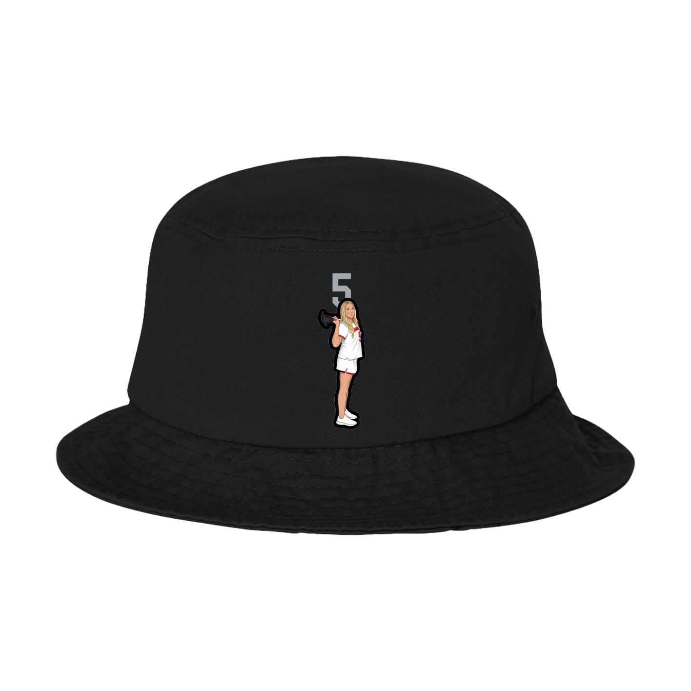 Bucket Cap — Number Top in Black