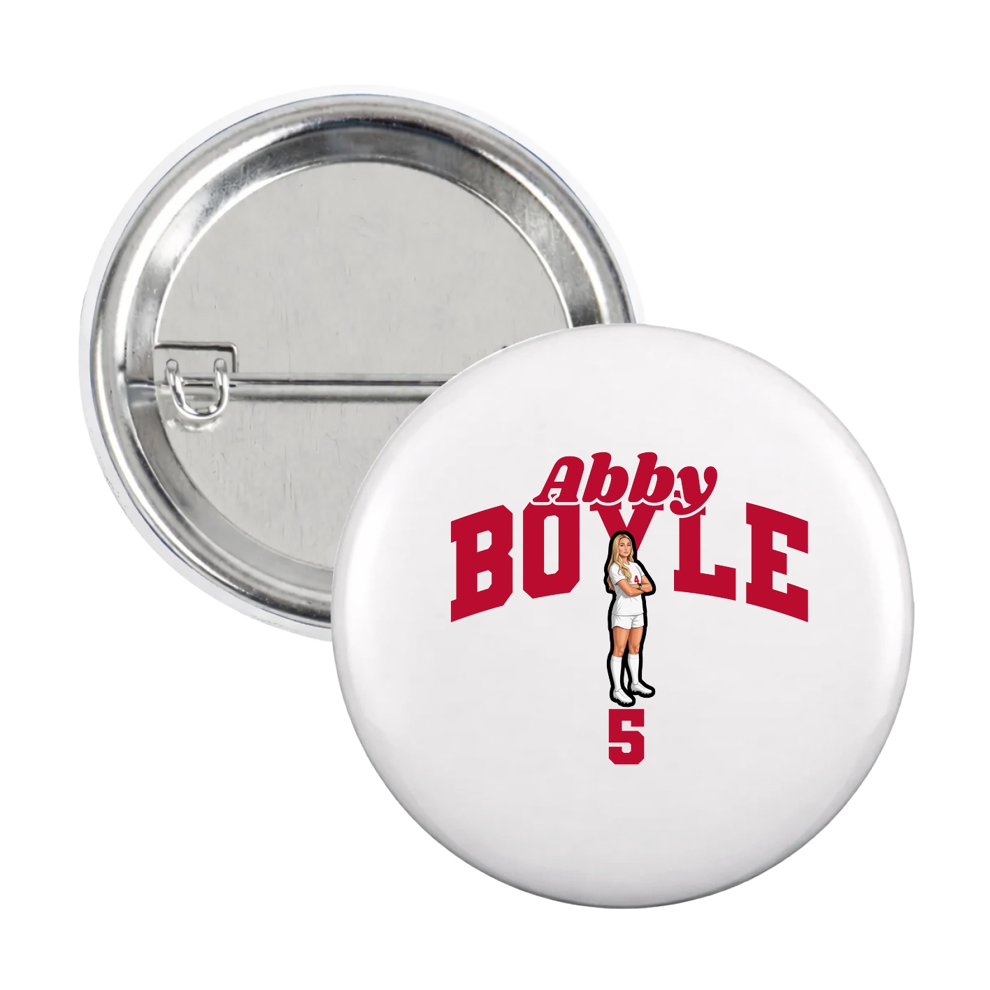 Game Day Button — Signature Arch in White