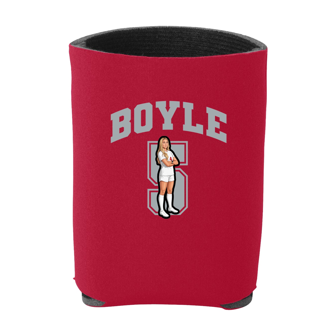 Can Holder — Number in Red