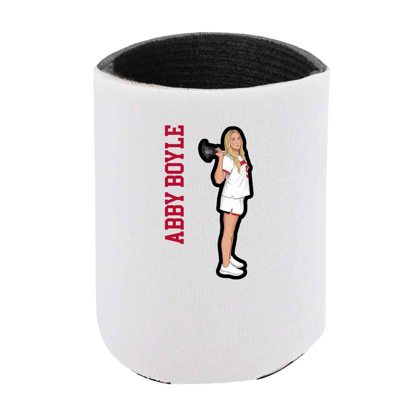 Can Holder — Name Vertical in White