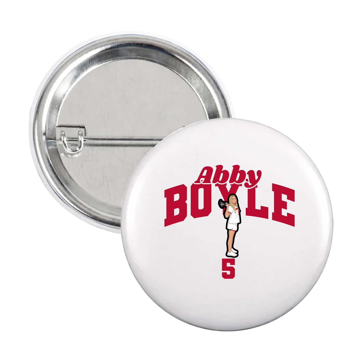 Game Day Button — Signature Arch in White