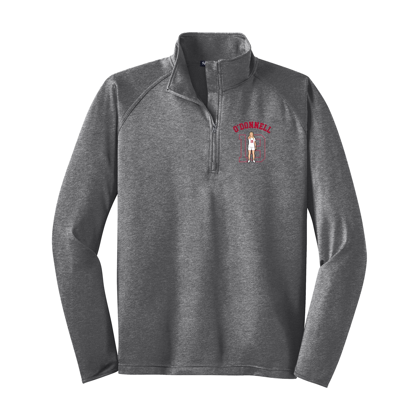 Q-Zip Pullover — Shirsey Arch in Grey