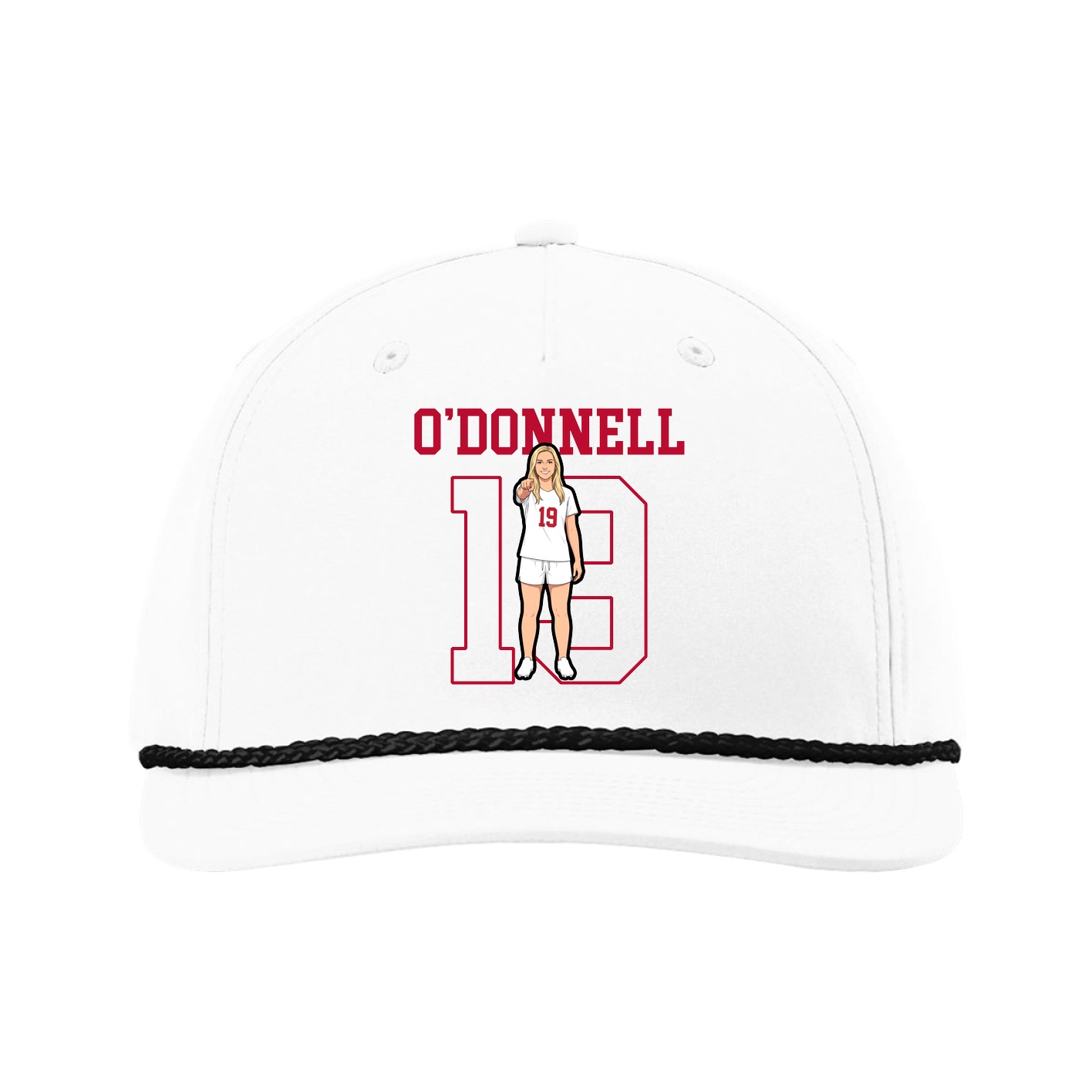 Five-Panel Classic Rope Cap — Shirsey in White