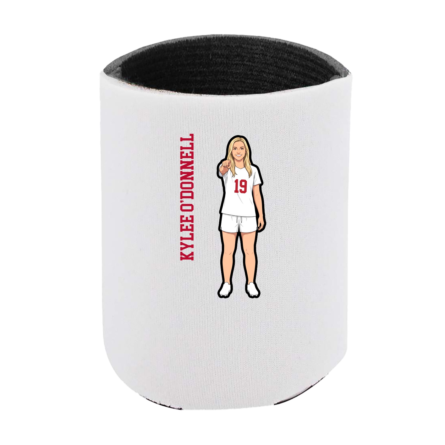 Can Holder — Name Vertical in White